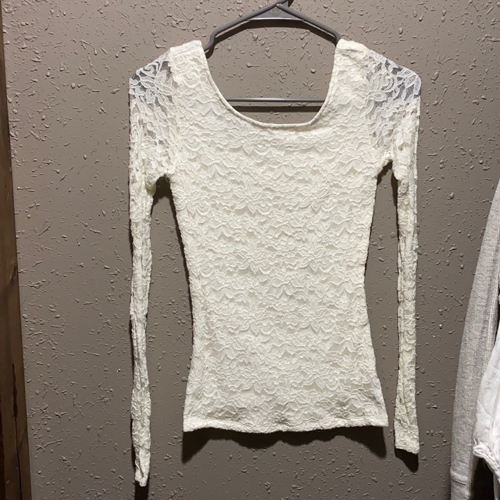 Garage lace long sleeved top